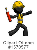Black Design Mascot Clipart #1570577 by Leo Blanchette