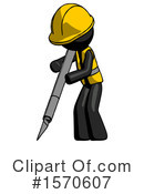 Black Design Mascot Clipart #1570607 by Leo Blanchette