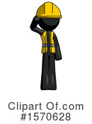 Black Design Mascot Clipart #1570628 by Leo Blanchette