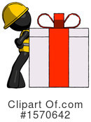 Black Design Mascot Clipart #1570642 by Leo Blanchette
