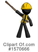 Black Design Mascot Clipart #1570666 by Leo Blanchette