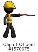 Black Design Mascot Clipart #1570675 by Leo Blanchette