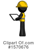 Black Design Mascot Clipart #1570676 by Leo Blanchette