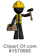 Black Design Mascot Clipart #1570685 by Leo Blanchette