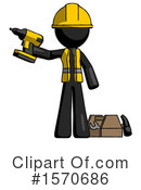 Black Design Mascot Clipart #1570686 by Leo Blanchette