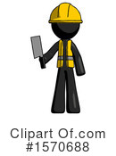 Black Design Mascot Clipart #1570688 by Leo Blanchette