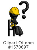 Black Design Mascot Clipart #1570697 by Leo Blanchette
