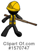 Black Design Mascot Clipart #1570747 by Leo Blanchette