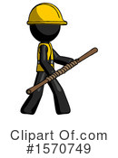 Black Design Mascot Clipart #1570749 by Leo Blanchette