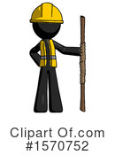 Black Design Mascot Clipart #1570752 by Leo Blanchette