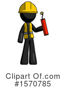 Black Design Mascot Clipart #1570785 by Leo Blanchette