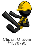 Black Design Mascot Clipart #1570795 by Leo Blanchette
