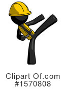 Black Design Mascot Clipart #1570808 by Leo Blanchette