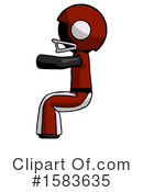 Black Design Mascot Clipart #1583635 by Leo Blanchette