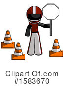 Black Design Mascot Clipart #1583670 by Leo Blanchette