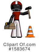 Black Design Mascot Clipart #1583674 by Leo Blanchette