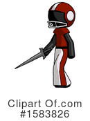 Black Design Mascot Clipart #1583826 by Leo Blanchette