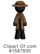 Black Design Mascot Clipart #1587835 by Leo Blanchette