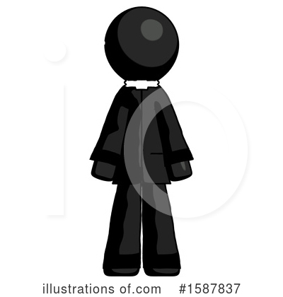 Royalty-Free (RF) Black Design Mascot Clipart Illustration by Leo Blanchette - Stock Sample #1587837