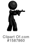 Black Design Mascot Clipart #1587860 by Leo Blanchette