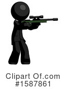 Black Design Mascot Clipart #1587861 by Leo Blanchette