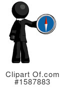 Black Design Mascot Clipart #1587883 by Leo Blanchette
