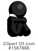 Black Design Mascot Clipart #1587886 by Leo Blanchette