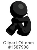 Black Design Mascot Clipart #1587908 by Leo Blanchette