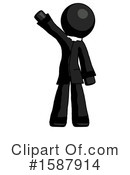 Black Design Mascot Clipart #1587914 by Leo Blanchette