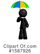 Black Design Mascot Clipart #1587926 by Leo Blanchette