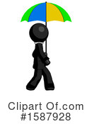 Black Design Mascot Clipart #1587928 by Leo Blanchette