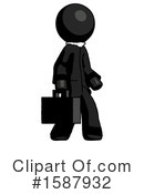 Black Design Mascot Clipart #1587932 by Leo Blanchette