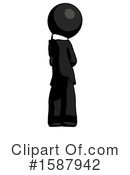 Black Design Mascot Clipart #1587942 by Leo Blanchette