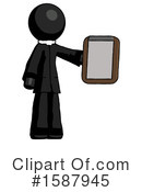 Black Design Mascot Clipart #1587945 by Leo Blanchette