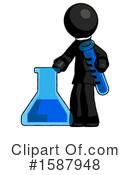 Black Design Mascot Clipart #1587948 by Leo Blanchette