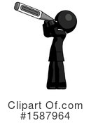 Black Design Mascot Clipart #1587964 by Leo Blanchette