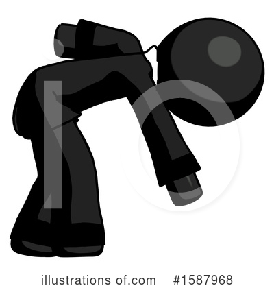 Royalty-Free (RF) Black Design Mascot Clipart Illustration by Leo Blanchette - Stock Sample #1587968
