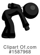 Black Design Mascot Clipart #1587968 by Leo Blanchette