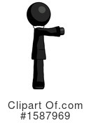 Black Design Mascot Clipart #1587969 by Leo Blanchette
