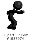 Black Design Mascot Clipart #1587974 by Leo Blanchette