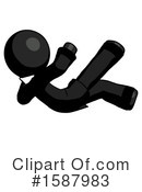 Black Design Mascot Clipart #1587983 by Leo Blanchette
