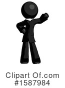 Black Design Mascot Clipart #1587984 by Leo Blanchette