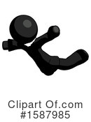 Black Design Mascot Clipart #1587985 by Leo Blanchette
