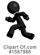 Black Design Mascot Clipart #1587986 by Leo Blanchette