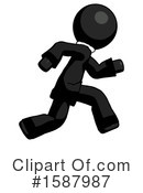 Black Design Mascot Clipart #1587987 by Leo Blanchette