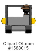 Black Design Mascot Clipart #1588015 by Leo Blanchette