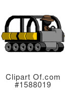 Black Design Mascot Clipart #1588019 by Leo Blanchette
