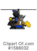Black Design Mascot Clipart #1588032 by Leo Blanchette