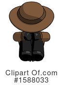 Black Design Mascot Clipart #1588033 by Leo Blanchette