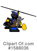 Black Design Mascot Clipart #1588036 by Leo Blanchette